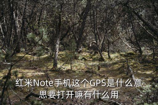 紅米Note手機這個GPS是什么意思要打開嘛有什么用
