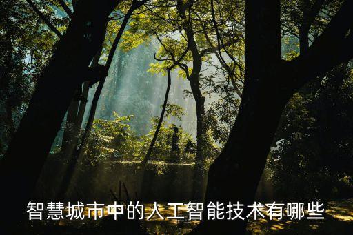 河北智能科技內(nèi)容有哪些，智慧城市中的人工智能技術(shù)有哪些