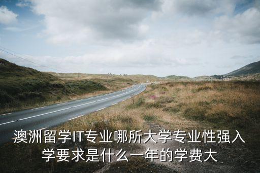 澳洲留學IT專業(yè)哪所大學專業(yè)性強入學要求是什么一年的學費大