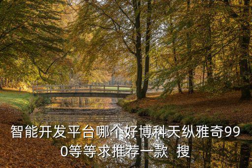 智能開發(fā)平臺(tái)哪個(gè)好博科天縱雅奇990等等求推薦一款  搜
