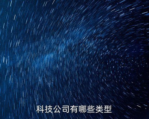 科技公司有哪些類型