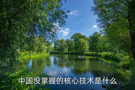 中國沒掌握的核心技術是什么