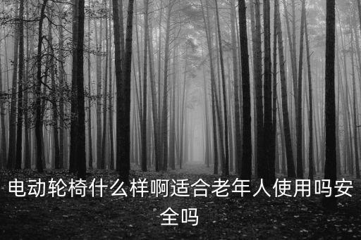 電動輪椅什么樣啊適合老年人使用嗎安全嗎