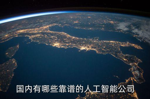 國(guó)內(nèi)有哪些靠譜的人工智能公司