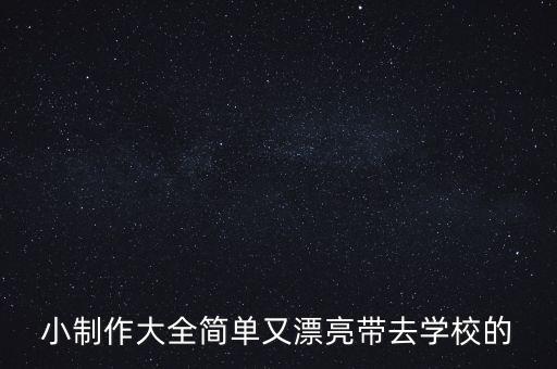 小制作大全簡(jiǎn)單又漂亮帶去學(xué)校的