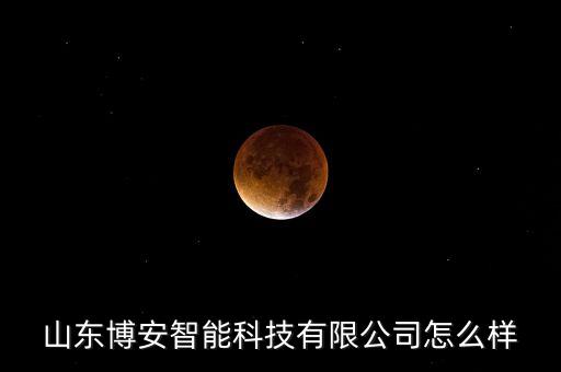 山東博安智能科技有限公司怎么樣