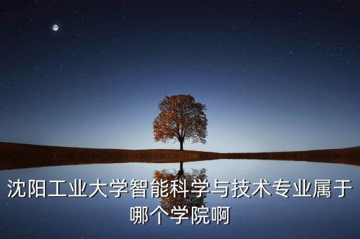 沈陽(yáng)工業(yè)大學(xué)智能科學(xué)與技術(shù)專業(yè)屬于哪個(gè)學(xué)院啊