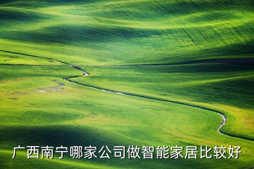 廣西南寧哪家公司做智能家居比較好