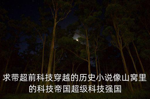 我的超級(jí)黑科技帝國(guó) 小說，求帶超前科技穿越的歷史小說像山窩里的科技帝國(guó)超級(jí)科技強(qiáng)國(guó)