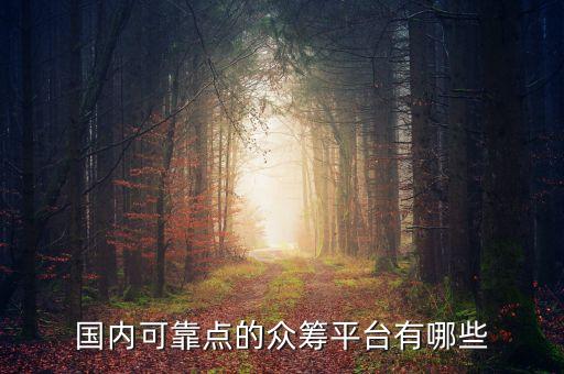 國(guó)內(nèi)可靠點(diǎn)的眾籌平臺(tái)有哪些