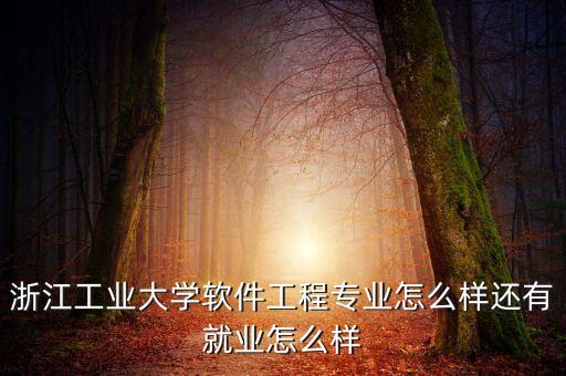 浙江優(yōu)學(xué)智能科技怎么樣，浙江工業(yè)大學(xué)軟件工程專業(yè)怎么樣還有就業(yè)怎么樣