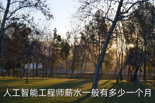 人工智能工程師薪水一般有多少一個月