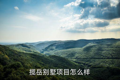 攬?jiān)绖e墅項(xiàng)目怎么樣