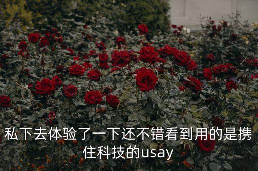 攜住智能科技怎么樣，私下去體驗(yàn)了一下還不錯看到用的是攜住科技的usay