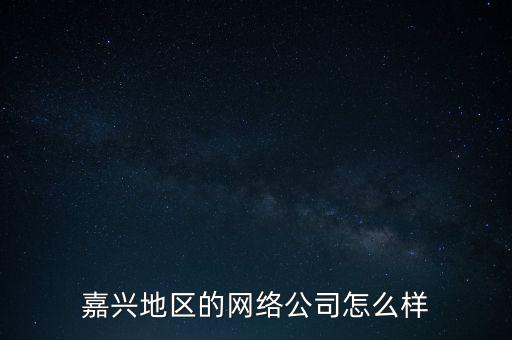 嘉興地區(qū)的網(wǎng)絡(luò)公司怎么樣