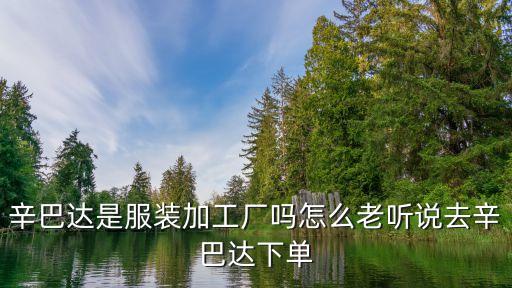 辛巴達(dá)是服裝加工廠嗎怎么老聽說去辛巴達(dá)下單