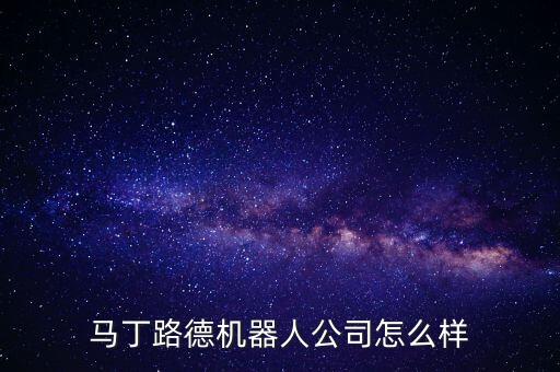 馬丁路德機器人公司怎么樣