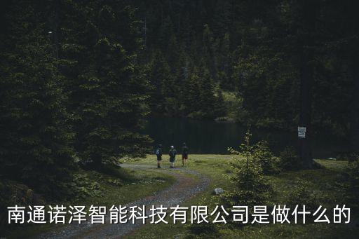 南通諾澤智能科技有限公司是做什么的