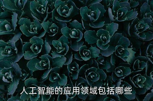 人工智能的應(yīng)用領(lǐng)域包括哪些