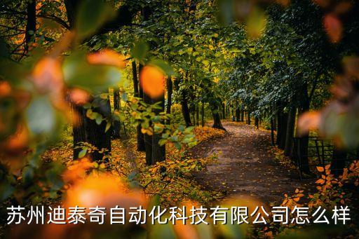 蘇州迪泰奇自動化科技有限公司怎么樣