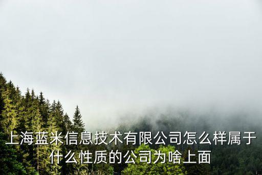 上海藍(lán)居智能科技怎么樣，上海藍(lán)米信息技術(shù)有限公司怎么樣屬于什么性質(zhì)的公司為啥上面