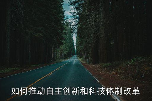 如何推動自主創(chuàng)新和科技體制改革