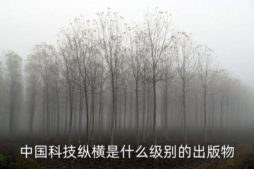中國科技縱橫，中國科技縱橫雜志是什么級別好發(fā)表嗎