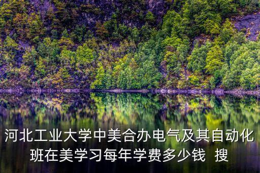 電氣自動(dòng)化培訓(xùn)班多少錢，河北工業(yè)大學(xué)中美合辦電氣及其自動(dòng)化班在美學(xué)習(xí)每年學(xué)費(fèi)多少錢  搜