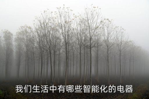 我們生活中有哪些智能化的電器