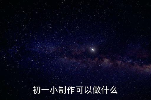初一小制作可以做什么