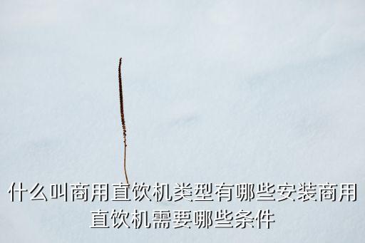 什么叫商用直飲機(jī)類型有哪些安裝商用直飲機(jī)需要哪些條件