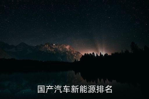 新能源代步汽車前十名品牌，電動車新能源十大品牌有哪些