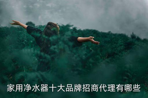 家用凈水器十大品牌招商代理有哪些