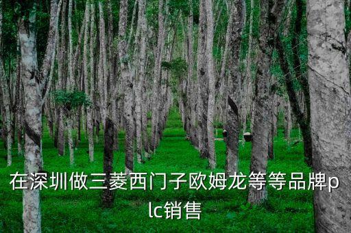 在深圳做三菱西門子歐姆龍等等品牌plc銷售