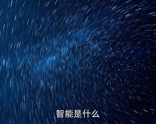 智能是什么
