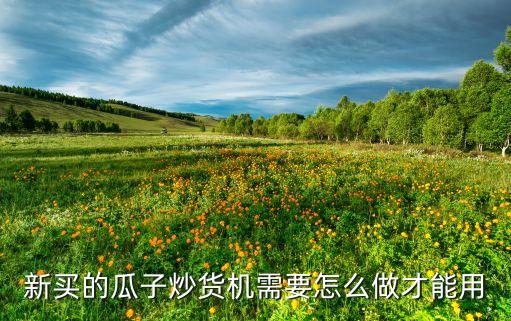新型炒貨機，新買的瓜子炒貨機需要怎么做才能用