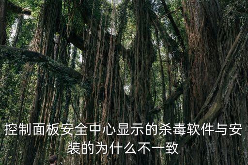 科技制霸臨海全本下載，控制面板安全中心顯示的殺毒軟件與安裝的為什么不一致