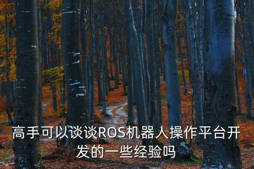 高手可以談?wù)凴OS機(jī)器人操作平臺開發(fā)的一些經(jīng)驗(yàn)嗎