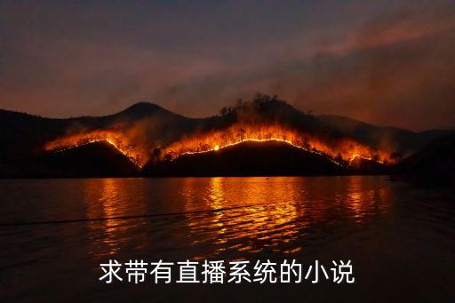 求帶有直播系統(tǒng)的小說