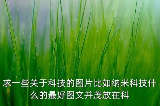 求一些關(guān)于科技的圖片比如納米科技什么的最好圖文并茂放在科