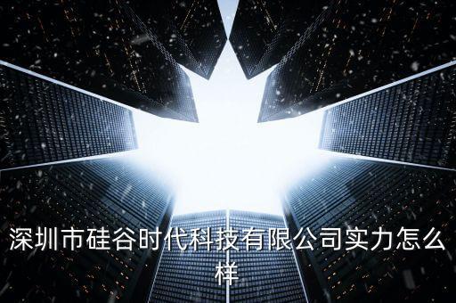 深圳市硅谷時(shí)代科技有限公司實(shí)力怎么樣