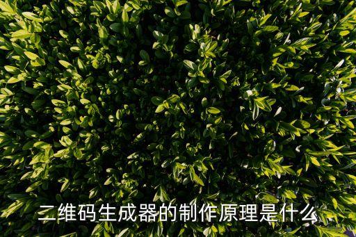 二維碼生成器是什么，二維碼生成器是怎么回事