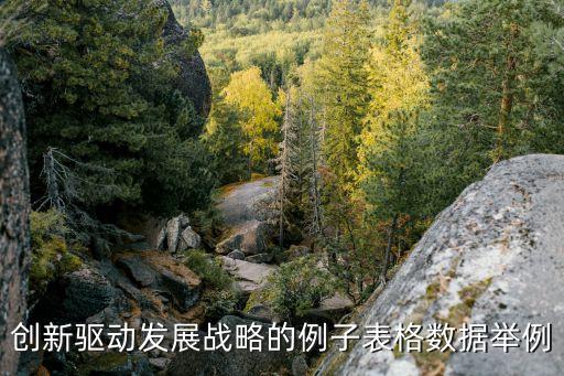 創(chuàng)新驅(qū)動(dòng)發(fā)展戰(zhàn)略的例子表格數(shù)據(jù)舉例