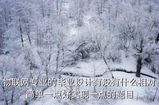 2023物聯(lián)網(wǎng)畢業(yè)設(shè)計(jì)選題，最近要論文選題了物聯(lián)網(wǎng)工程專業(yè)的可以給點(diǎn)關(guān)于這方面的建議么