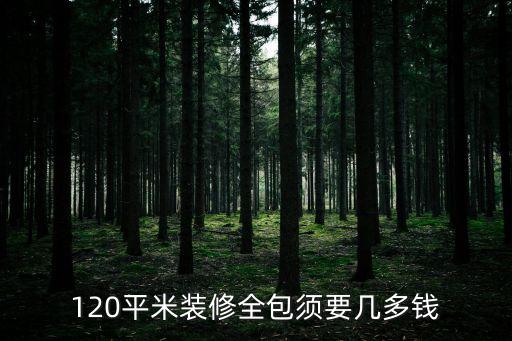 全屋整裝120平米的多少錢，120平米裝修全包須要幾多錢