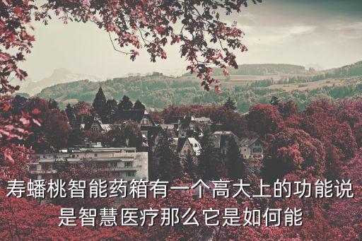 智能醫(yī)藥箱，智能藥箱可以提醒吃藥嗎還有什么其他功能