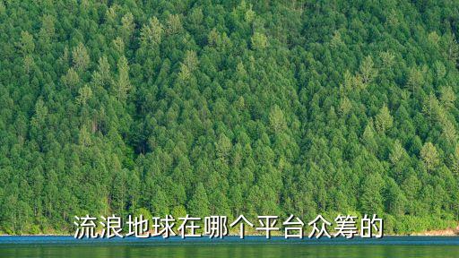 流浪地球在哪個平臺眾籌的