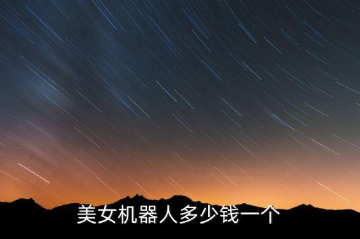 美女機(jī)器人多少錢一個(gè)