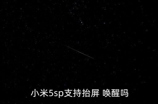  小米5sp支持抬屏 喚醒嗎