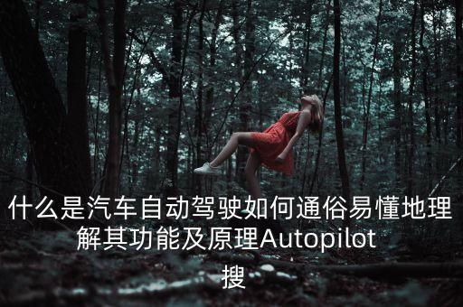 什么是汽車自動(dòng)駕駛?cè)绾瓮ㄋ滓锥乩斫馄涔δ芗霸鞟utopilot  搜